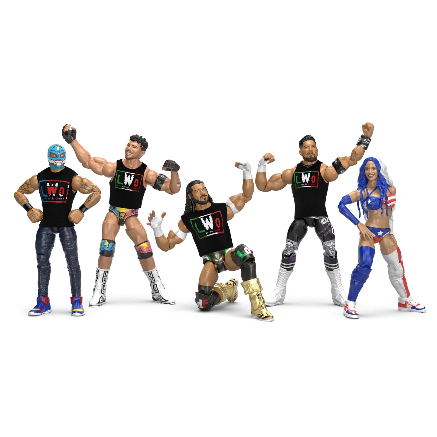 WWE Elite Collection Latino World Order (LWO) 5-Pack - Bộ 5 Mô Hình Action Figure Chính Hãng Mattel - Hình ảnh chi tiết 2