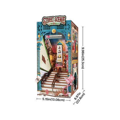 Rolife DIY Book Nook - Street Scene TGB13 - Mô hình gỗ 3D lắp ráp thủ công - Rolife