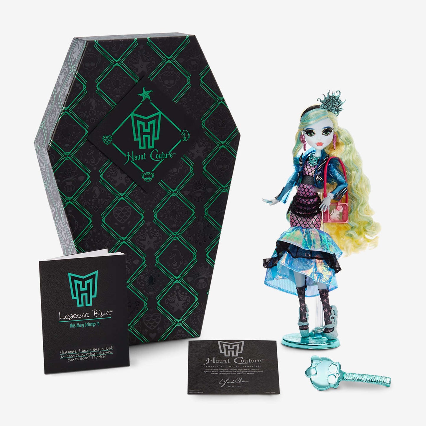 Monster High Haunt Couture Lagoona Blue Doll - Búp Bê Sưu Tầm Cao Cấp Mattel HGY91 - Hình ảnh chi tiết 2