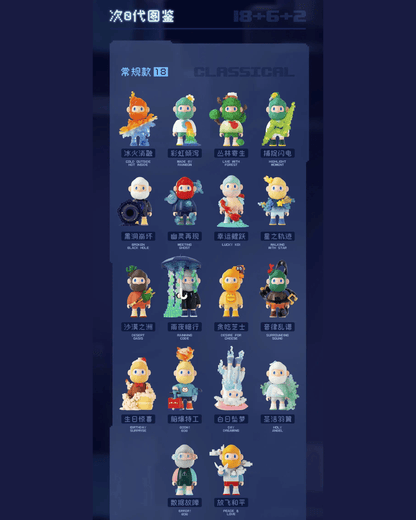 Farmer Bob - Next Generation Pixel Universe Blind Box Series | Mô Hình Art Toy Finding Unicorn
