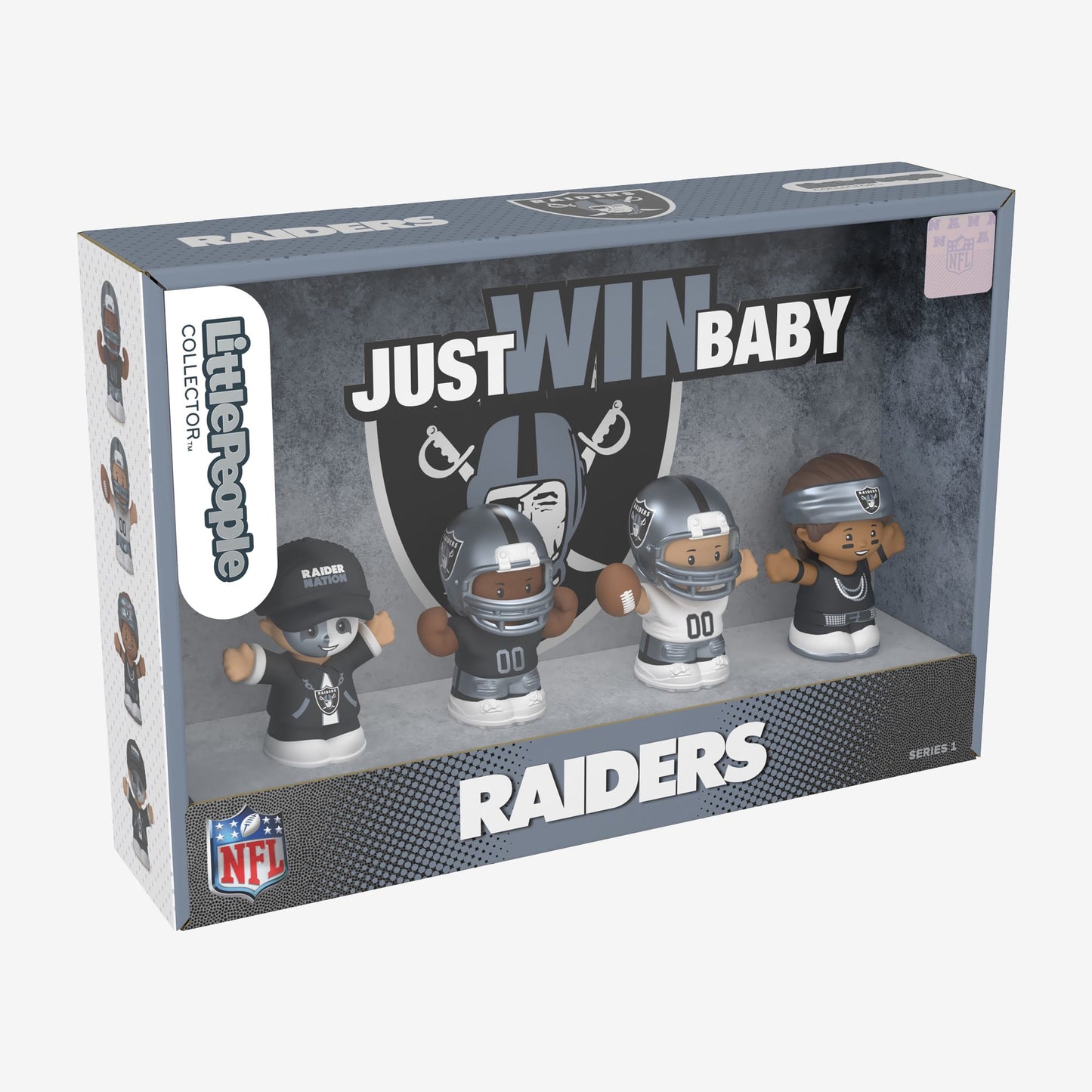 Little People Collector x NFL Las Vegas Raiders Set - Bộ Mô Hình Cầu Thủ & Cổ Động Viên NFL Mattel Fisher-Price Mattel - ảnh 