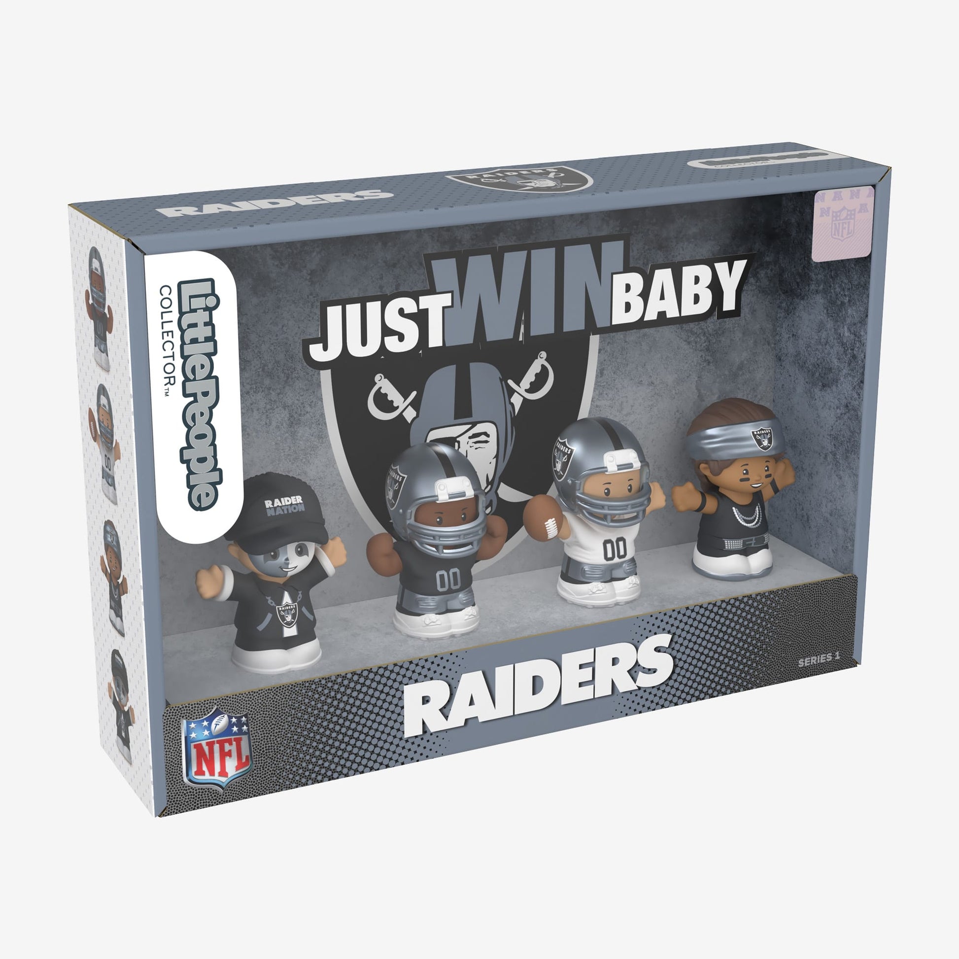 Little People Collector x NFL Las Vegas Raiders Set - Bộ Mô Hình Cầu Thủ & Cổ Động Viên NFL Mattel Fisher-Price Mattel - ảnh 