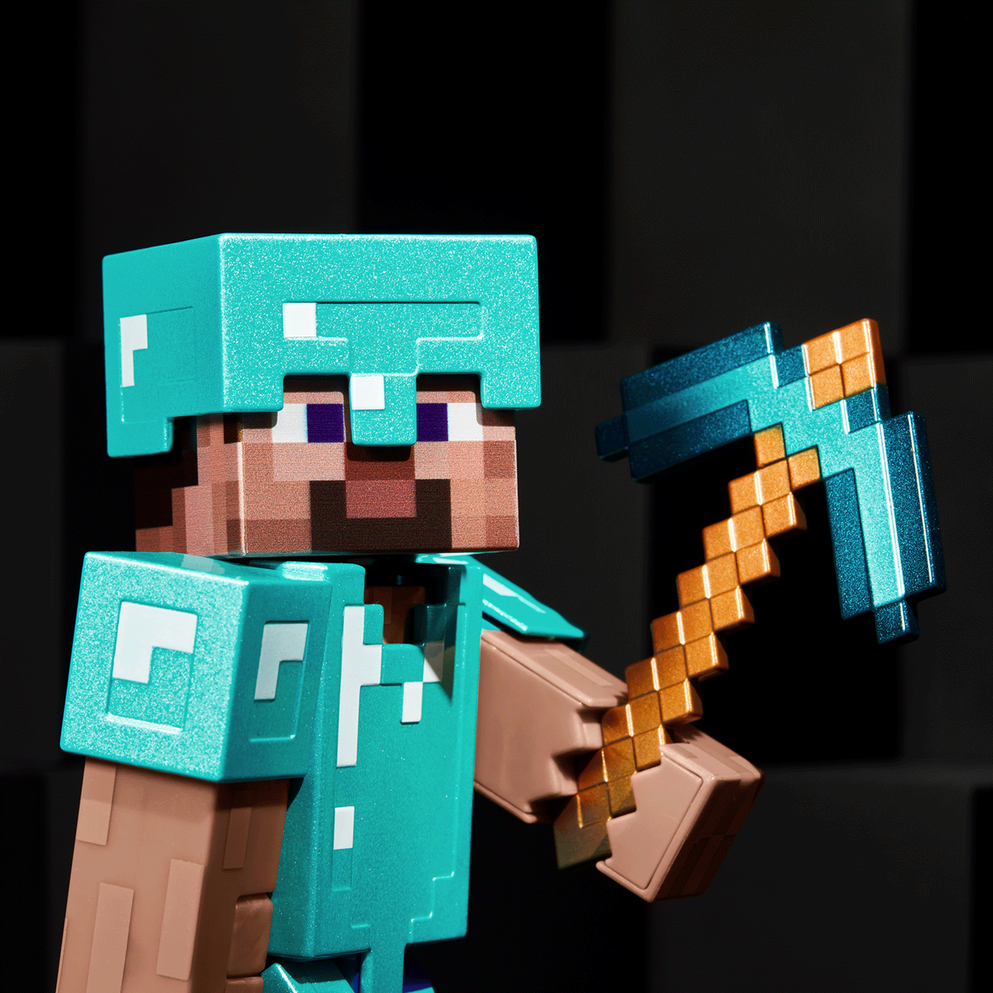 Minecraft Diamond Level Steve Collector Action Figure - Mô Hình Nhân Vật Sưu Tập Chính Hãng Mattel - Hình ảnh bổ sung 4