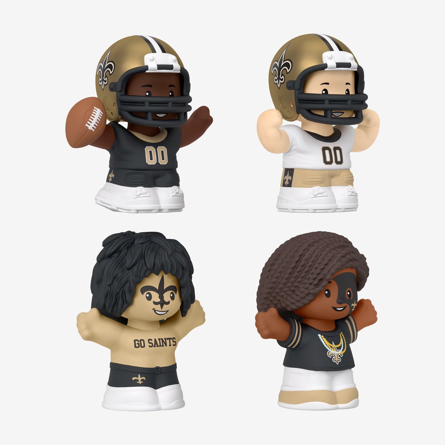 Little People Collector x NFL New Orleans Saints Set - Bộ Mô Hình Nhân Vật Bóng Bầu Dục Mattel - Hình ảnh bổ sung 6