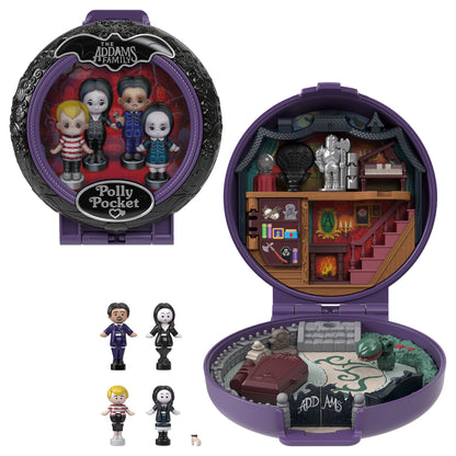 Polly Pocket Collector The Addams Family Compact - Đồ Chơi Mô Hình Sưu Tầm Mattel HXW25 - Hình ảnh sản phẩm