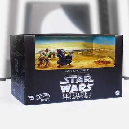 Hot Wheels STAR WARS Starships Select Royal Naboo Starship - Mô hình Tàu Vũ Trụ Die-cast Cao Cấp - Mattel JBG50 - Góc nhìn khác 3
