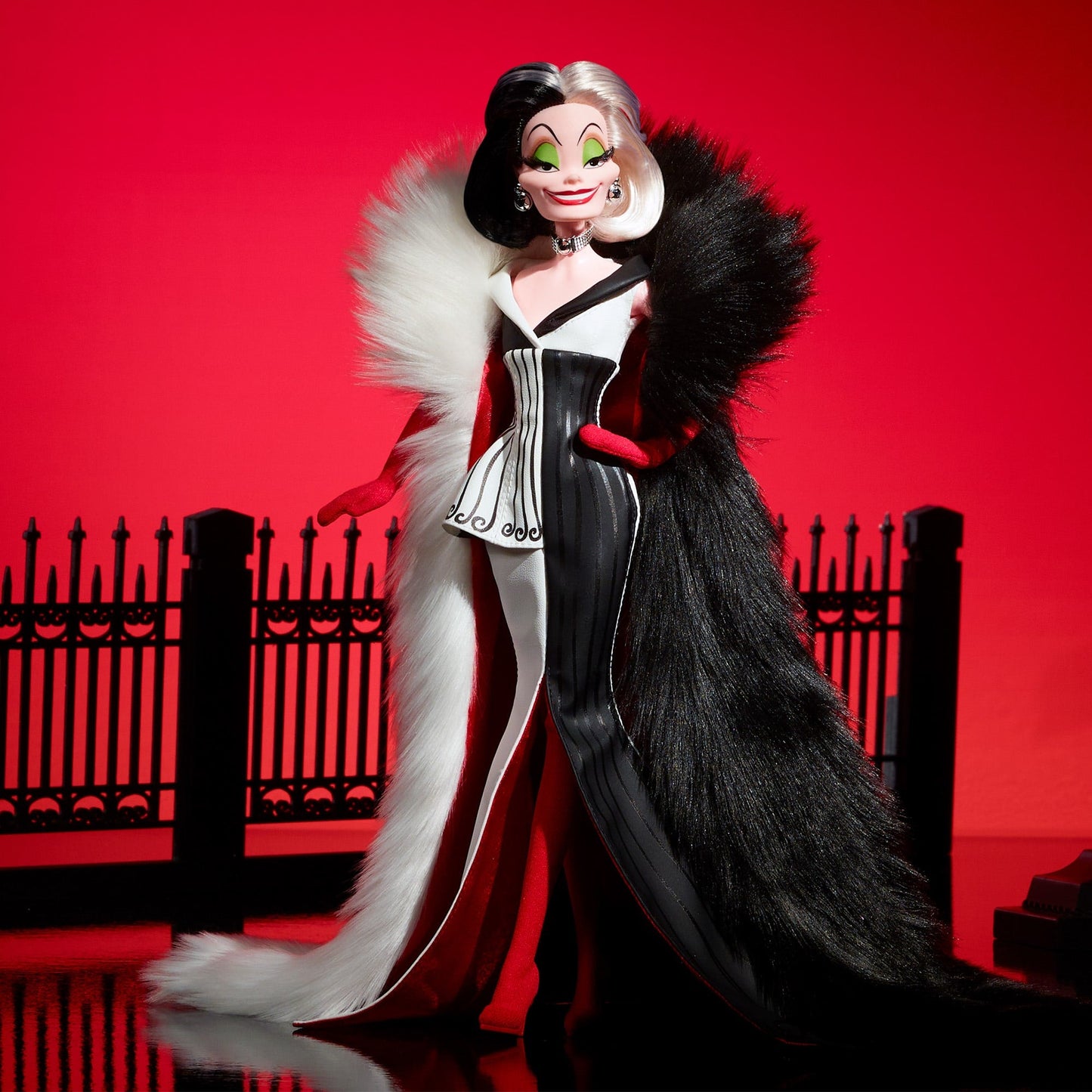 Disney Darkness Descends Cruella De Vil Doll - Búp Bê Phản Diện Sưu Tầm Cao Cấp - Mattel HWP46 - Hình ảnh bổ sung 4