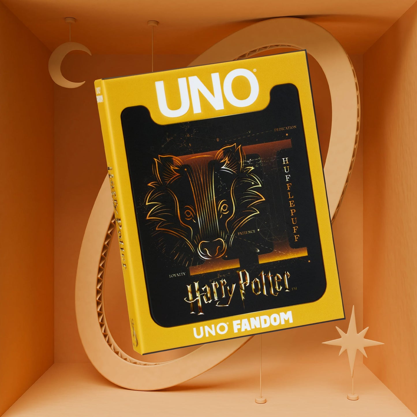 UNO Fandom Harry Potter Hufflepuff Game Deck - Trò chơi thẻ bài Nhà Hufflepuff - Mattel - Hình ảnh sản phẩm