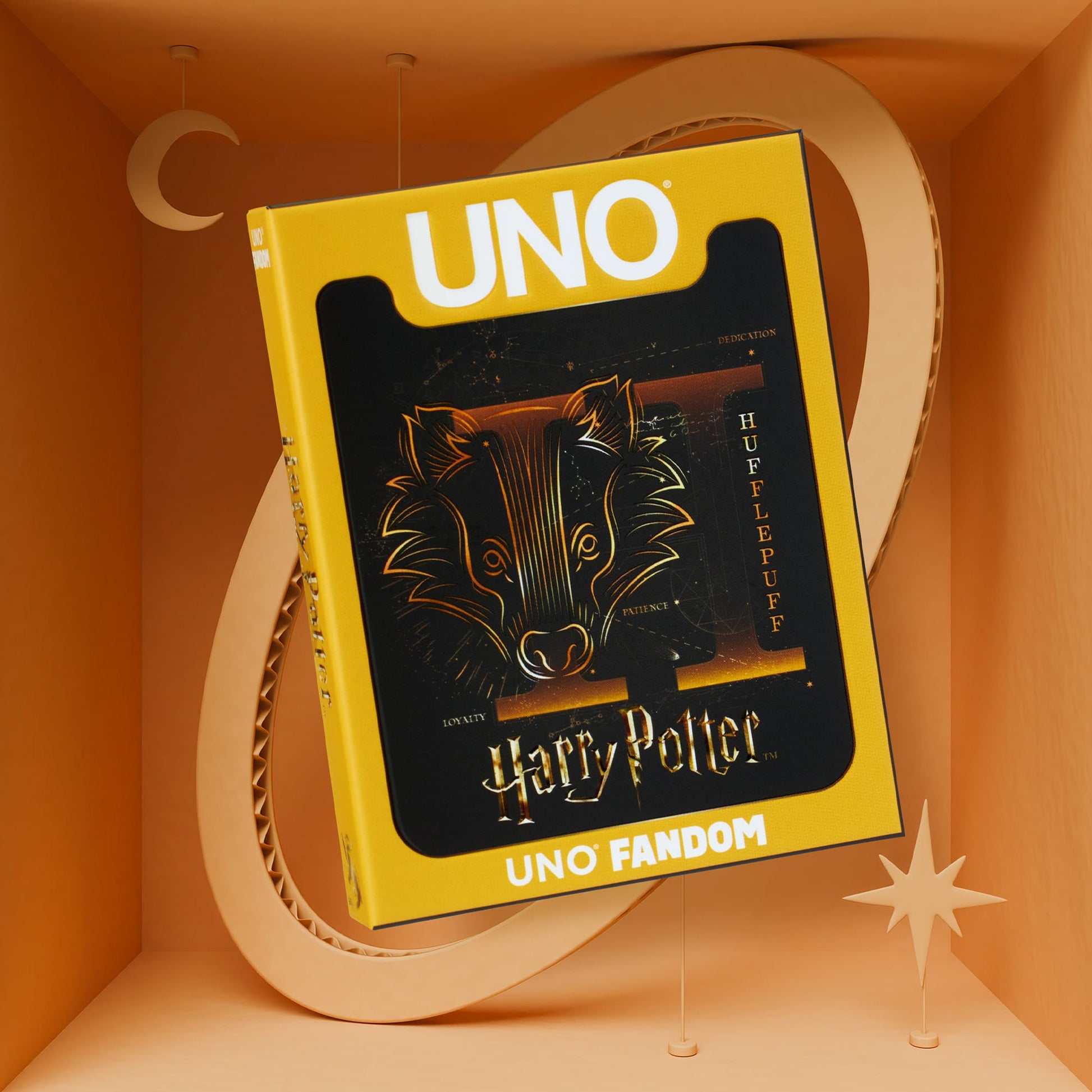 UNO Fandom Harry Potter Hufflepuff Game Deck - Trò chơi thẻ bài Nhà Hufflepuff - Mattel - Hình ảnh sản phẩm