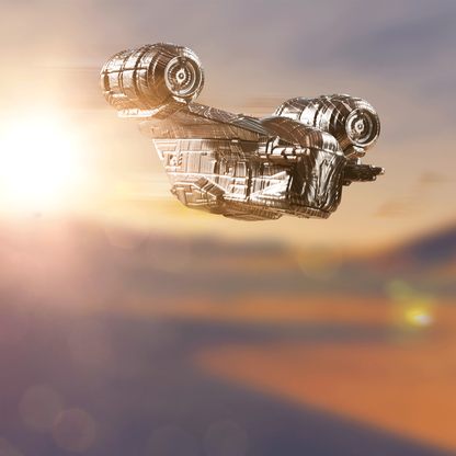 Hot Wheels Star Wars Razor Crest Starship - Mô Hình Tàu Vũ Trụ Kim Loại Diecast Cao Cấp - Hình ảnh bổ sung 4