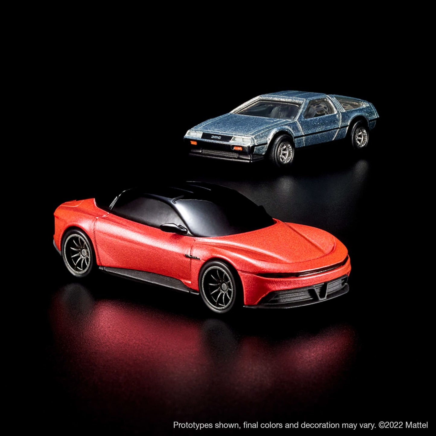 Hot Wheels x DeLorean DMC-12 & Alpha5 Collector Set - Bộ 2 Xe Mô Hình Kim Loại Cao Cấp Tỉ Lệ 1:64 - Hot Wheels Mattel Creations - Góc nhìn khác 3