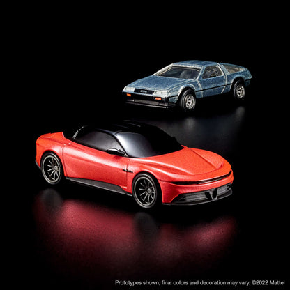 Hot Wheels x DeLorean DMC-12 & Alpha5 Collector Set - Bộ 2 Xe Mô Hình Kim Loại Cao Cấp Tỉ Lệ 1:64 - Hot Wheels Mattel Creations - Góc nhìn khác 3