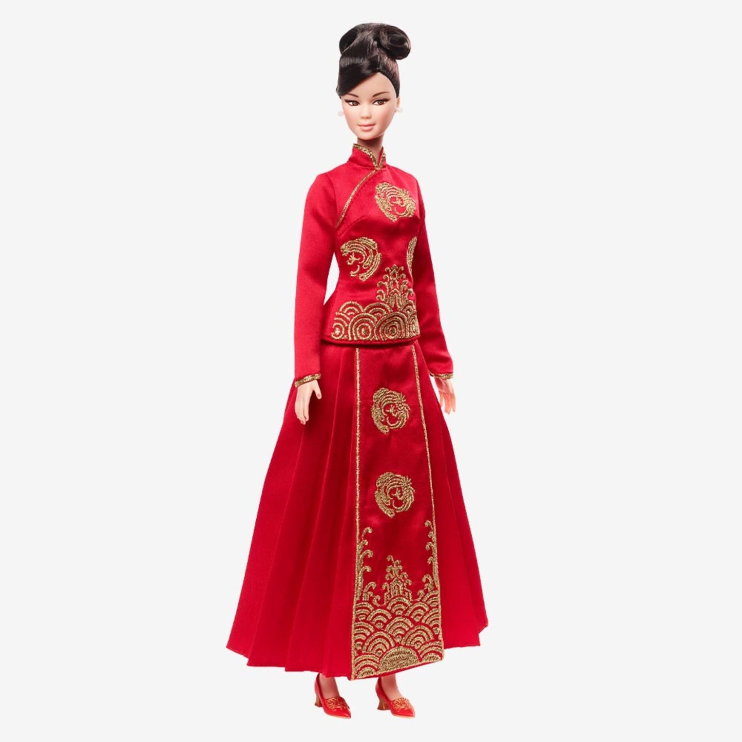 Barbie Lunar New Year Doll Designed by Guo Pei - Búp bê Tết Nguyên Đán Sưu tầm - Mattel Signature - Hình ảnh chi tiết 2