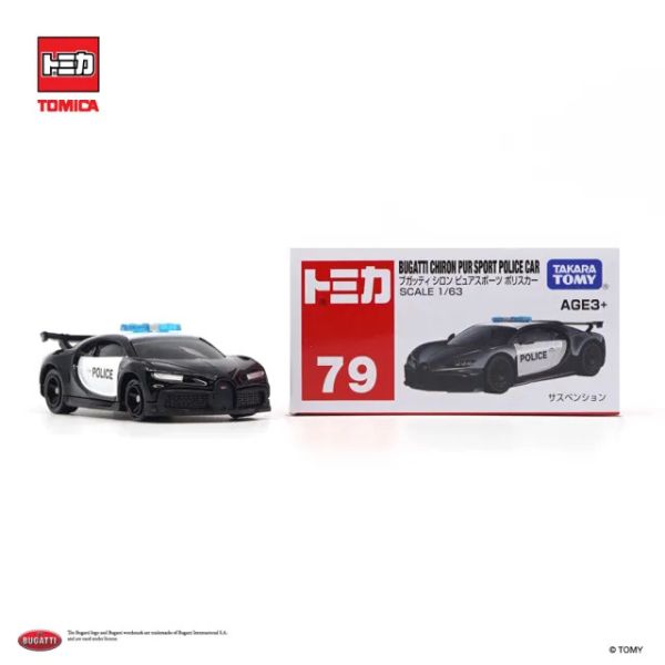 Tomica No. 79 Bugatti Chiron Pur Sport Police Car