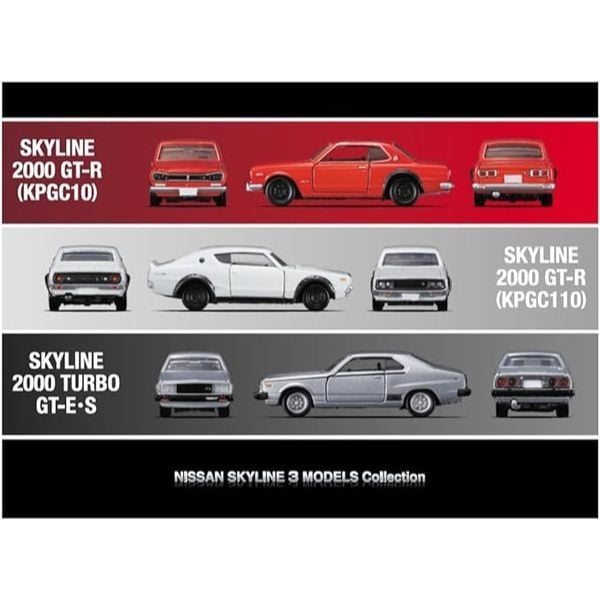 Tomica Premium Nissan Skyline 3 Models Collection
