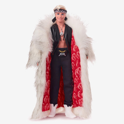 Ken Doll in Faux Fur Coat and Black Fringe Vest – Barbie The Movie - Búp Bê Sưu Tầm Cao Cấp Barbie Signature HRF31 Mattel - ả