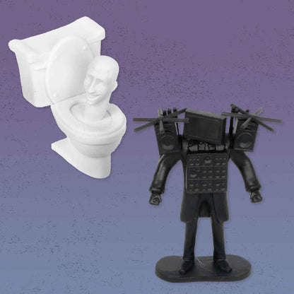 Battle Toys - 20 SKIBIDI TOILET ST1350 Characters - Bộ đồ chơi mô hình 20 nhân vật - SKIBIDI TOILET