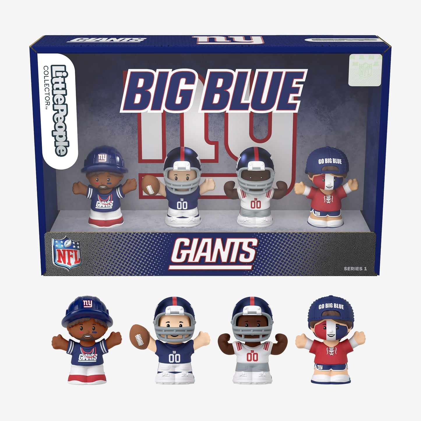 Little People Collector x NFL New York Giants Set - Mô hình Nhân vật Sưu tầm - Mattel - Góc nhìn khác 3