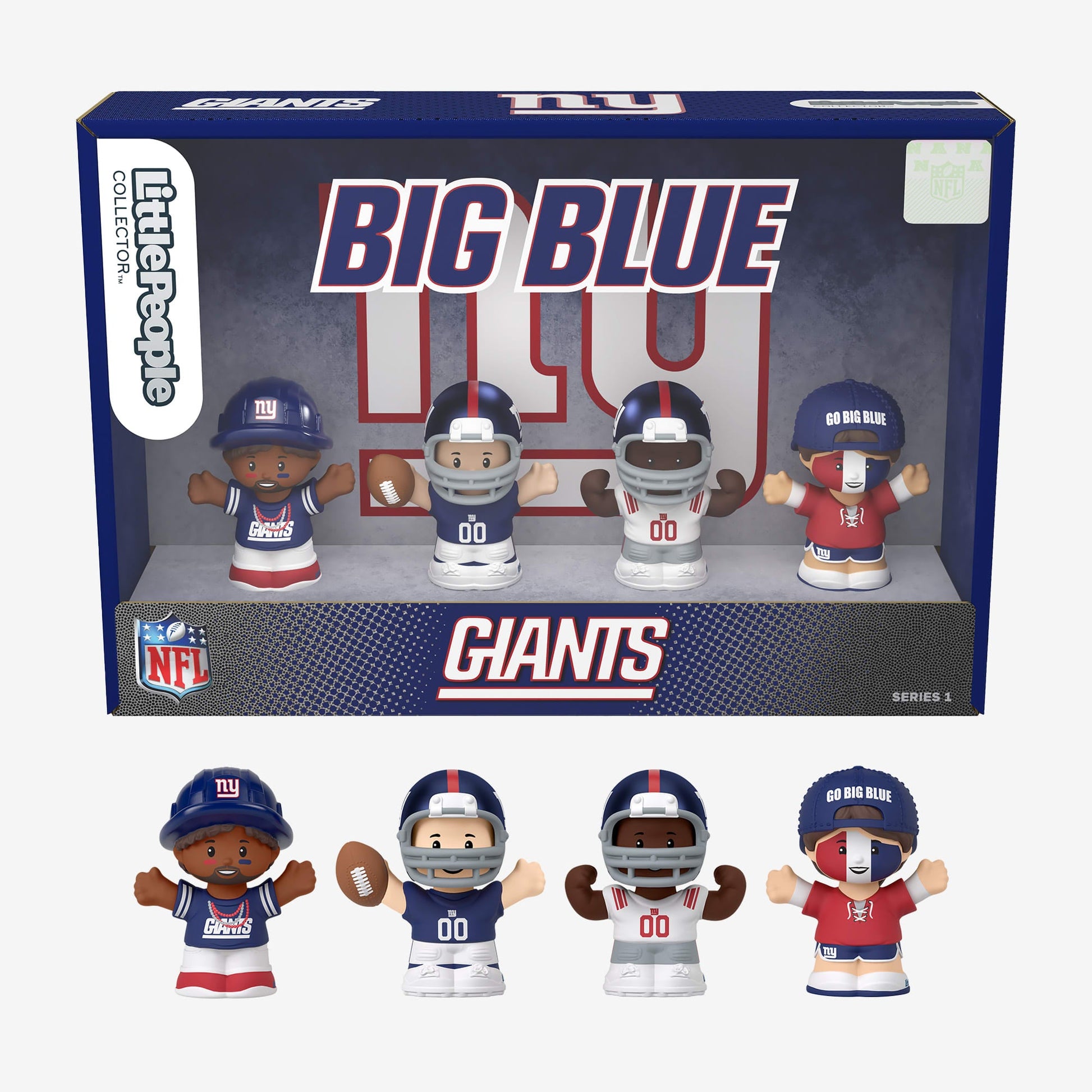 Little People Collector x NFL New York Giants Set - Mô hình Nhân vật Sưu tầm - Mattel - Góc nhìn khác 3
