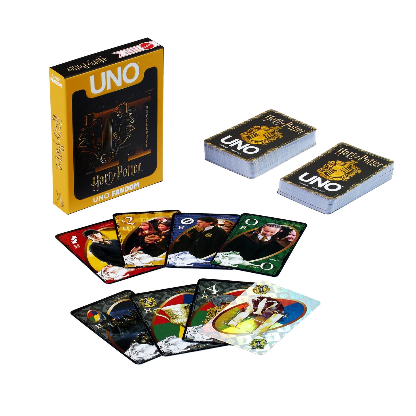 UNO Fandom Harry Potter Hufflepuff Game Deck - Trò chơi thẻ bài Nhà Hufflepuff - Mattel - Hình ảnh chi tiết 2
