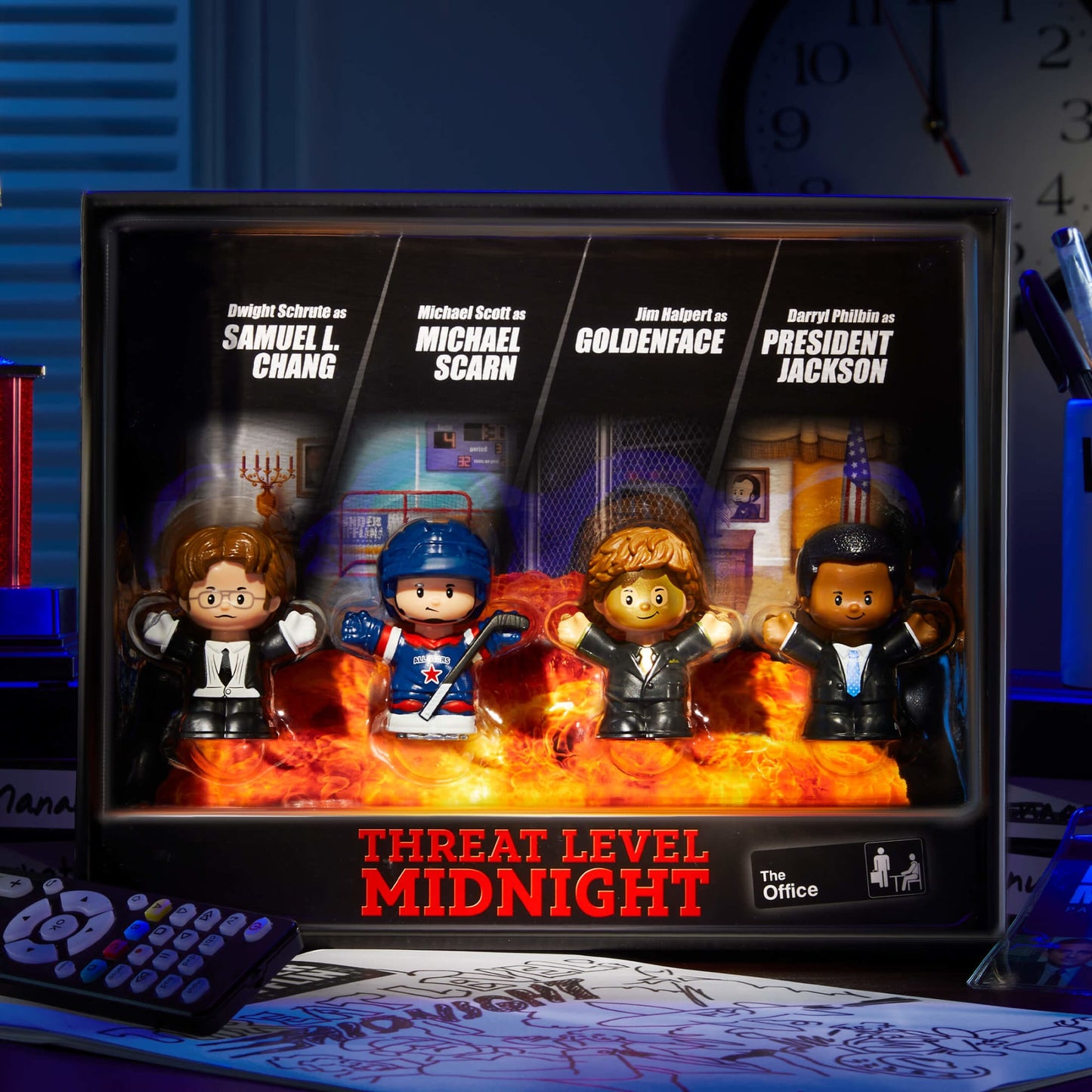 Little People Collector The Office Threat Level Midnight Set - Bộ Mô Hình Nhân Vật Sưu Tầm - Fisher-Price - Hình ảnh sản phẩm