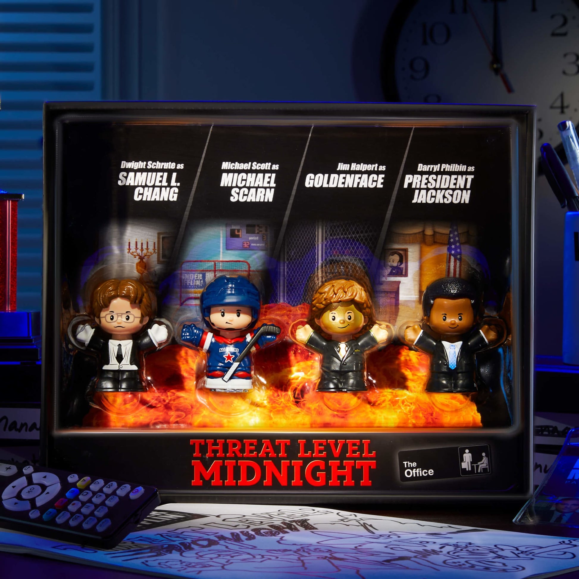 Little People Collector The Office Threat Level Midnight Set - Bộ Mô Hình Nhân Vật Sưu Tầm - Fisher-Price - Hình ảnh sản phẩm