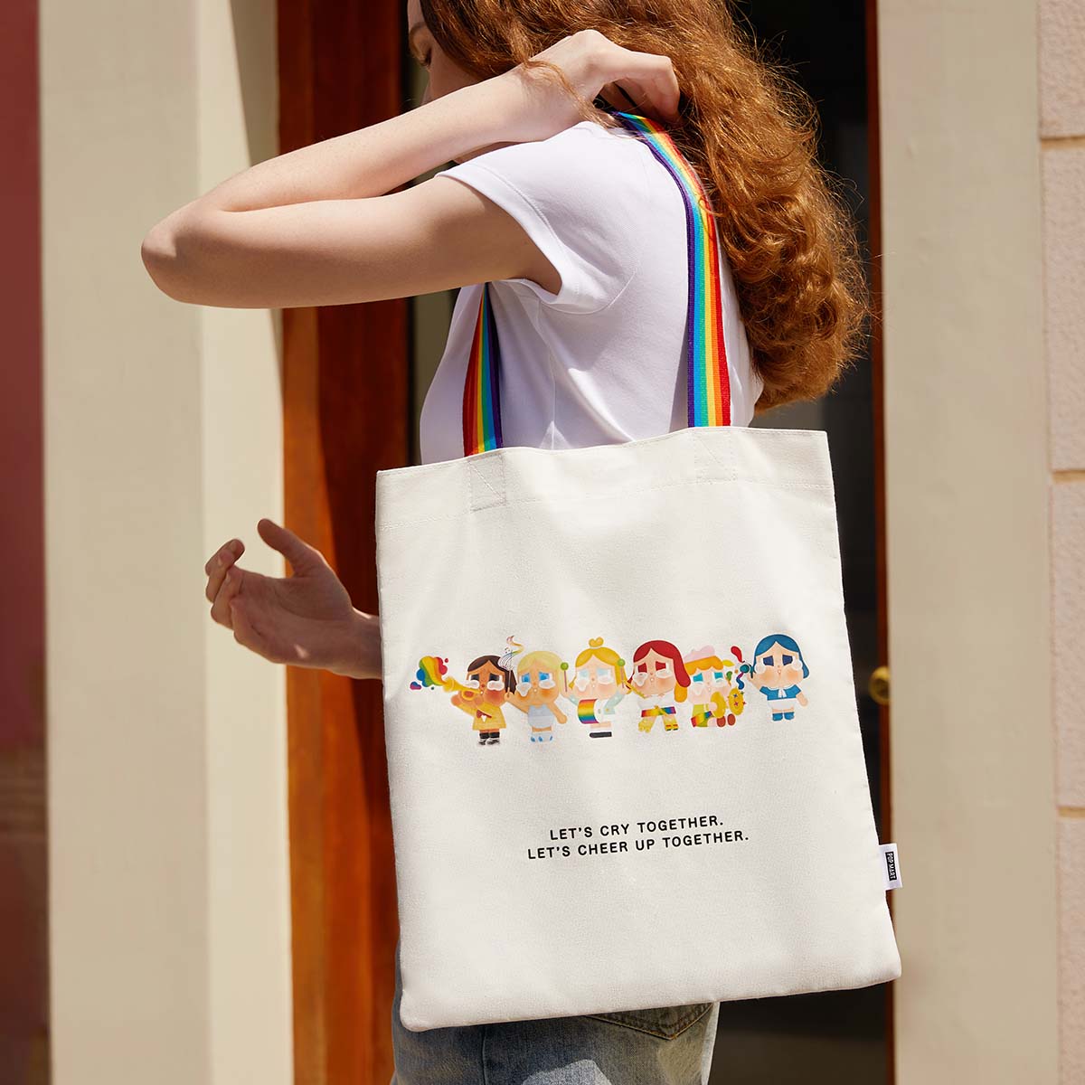 Canvas bag CRYBABY CHEER UP, BABY! SERIES - Túi vải Canvas thời trang - POP MART
