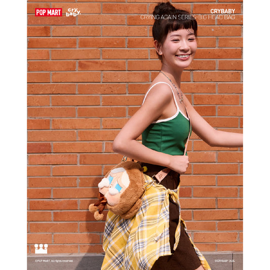 Crybaby Crying Again Series-Big Head Bag - Túi đeo chéo thời trang Art Toy - POP MART