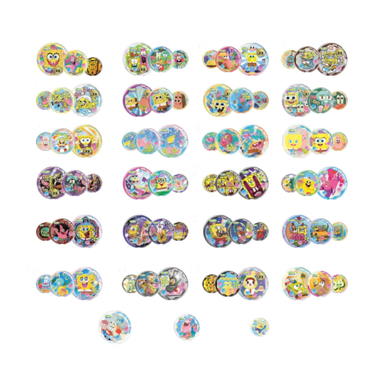 Blind Bag Toy Set of 3 Sponge Bob Badges DIY - Túi mù bộ 3 huy hiệu tự làm - OTHER GIRL BRANDS SP-030630