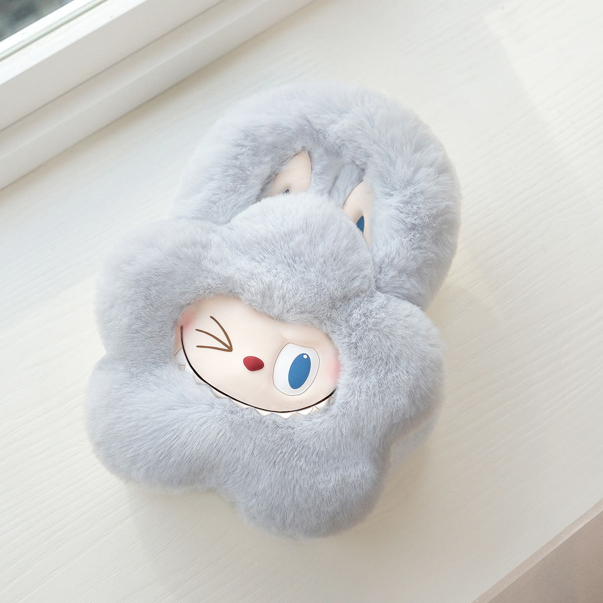 THE MONSTERS Classic Series-Plush Flower Bag (Blue) - Túi vải nhung hình hoa - POP MART