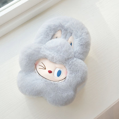 THE MONSTERS Classic Series-Plush Flower Bag (Blue) - Túi vải nhung hình hoa - POP MART