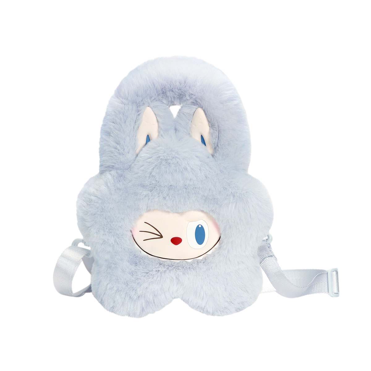 THE MONSTERS Classic Series-Plush Flower Bag (Blue) - Túi vải nhung hình hoa - POP MART