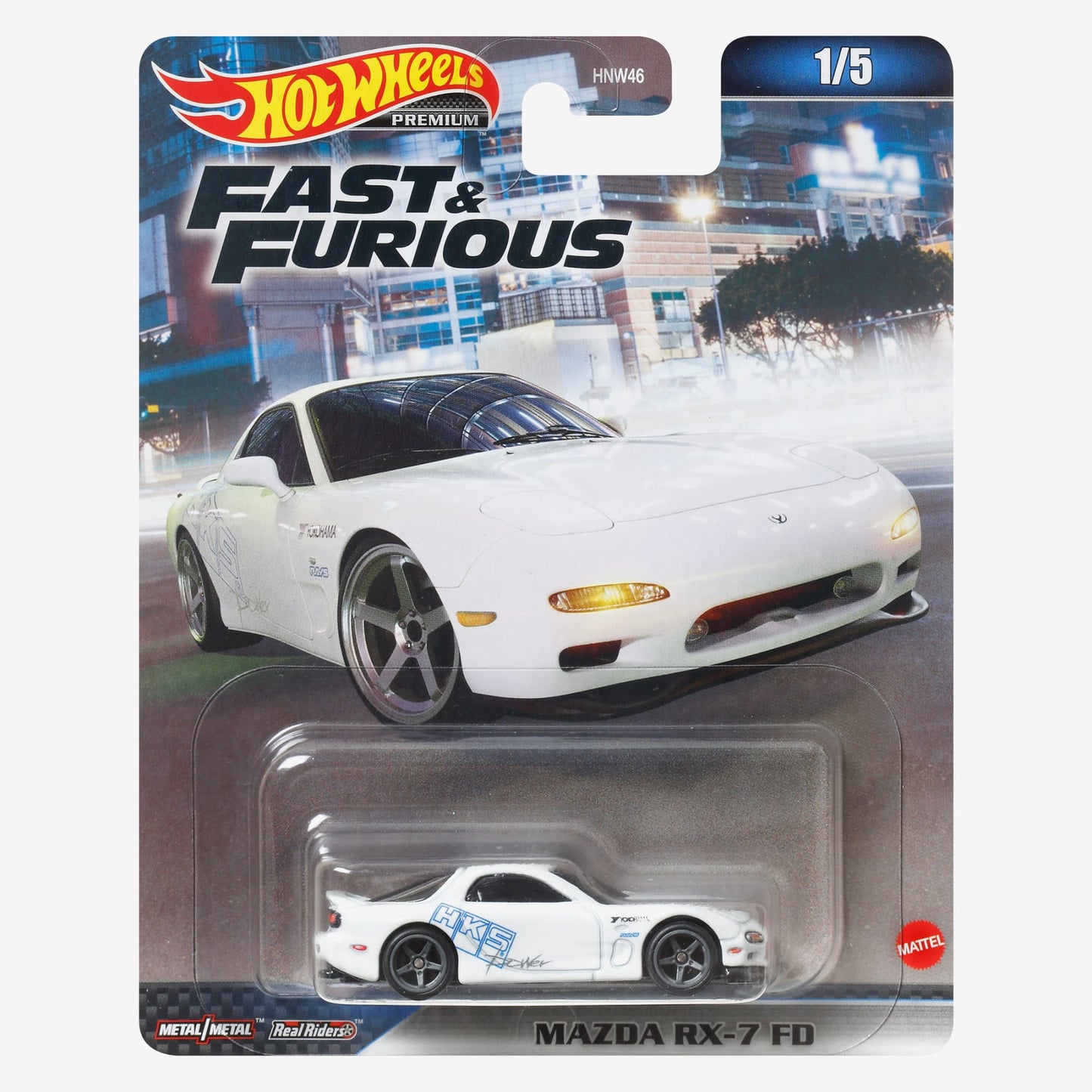 Hot Wheels Fast & Furious Premium Series, Mazda RX-7 FD - Xe Mô Hình Kim Loại 1:64 Cao Cấp - Hình ảnh sản phẩm