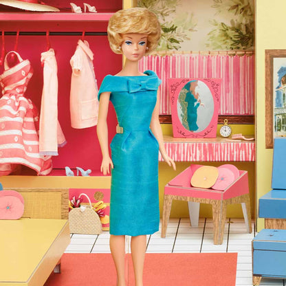 Barbie Dream House By Mattel, Inc. Doll, House and Accessories - Nhà Búp Bê Cổ Điển Kỷ Niệm 75 Năm Mattel Platinum Label - Góc nhìn khác 3