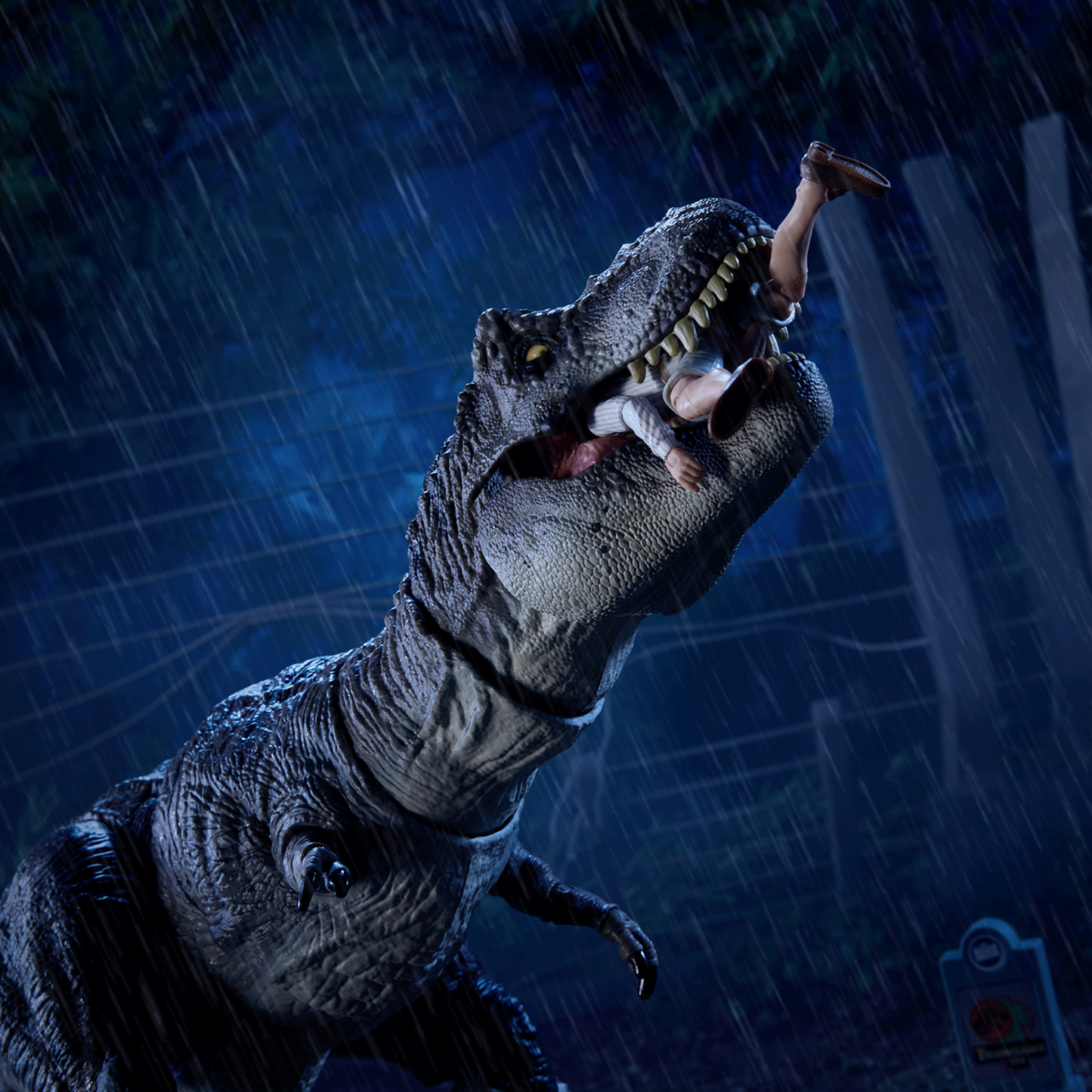 Jurassic World Hammond Collection Outhouse Chaos Set - Bộ Đồ Chơi Mô Hình Khủng Long T-Rex và Nhân Vật - Mattel Mattel - ảnh 