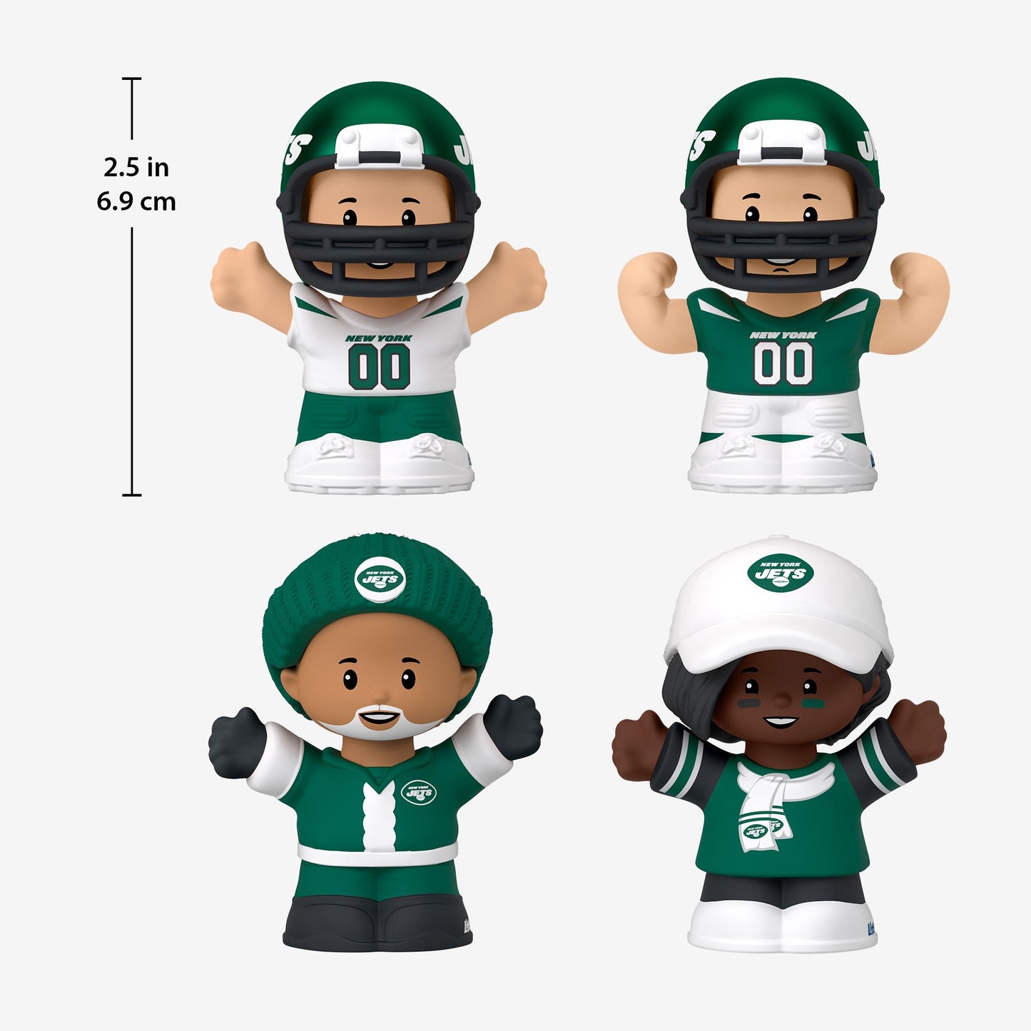 Little People Collector x NFL New York Jets Set - Bộ Mô Hình Nhân Vật Sưu Tầm - Mattel HND14 - Hình ảnh bổ sung 8