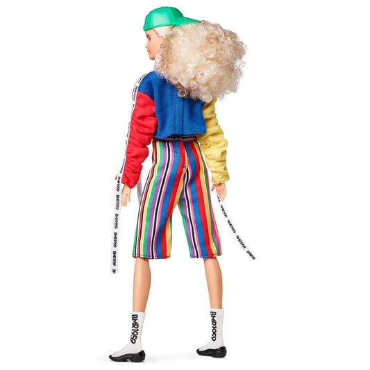 Barbie BMR1959 Doll - Color Block Sweatshirt with Logo Tape & Striped Shorts - Búp bê thời trang sưu tầm Barbie Signature - Hình ảnh chi tiết 2