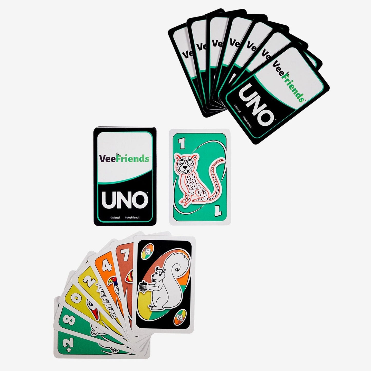 VeeFriends UNO Card Game - Board Game Thẻ Bài Sưu Tầm - Mattel Creations - Góc nhìn khác 3