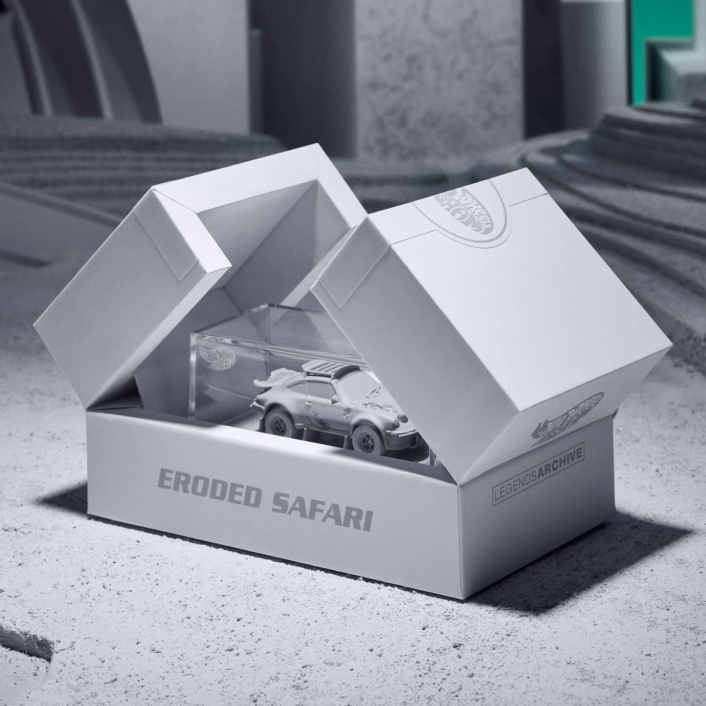 Hot Wheels x Daniel Arsham Eroded Porsche Safari - Mô Hình Xe 1:64 Giới Hạn Mattel Creations Mattel - ảnh 4 - Xe mô hình sưu 