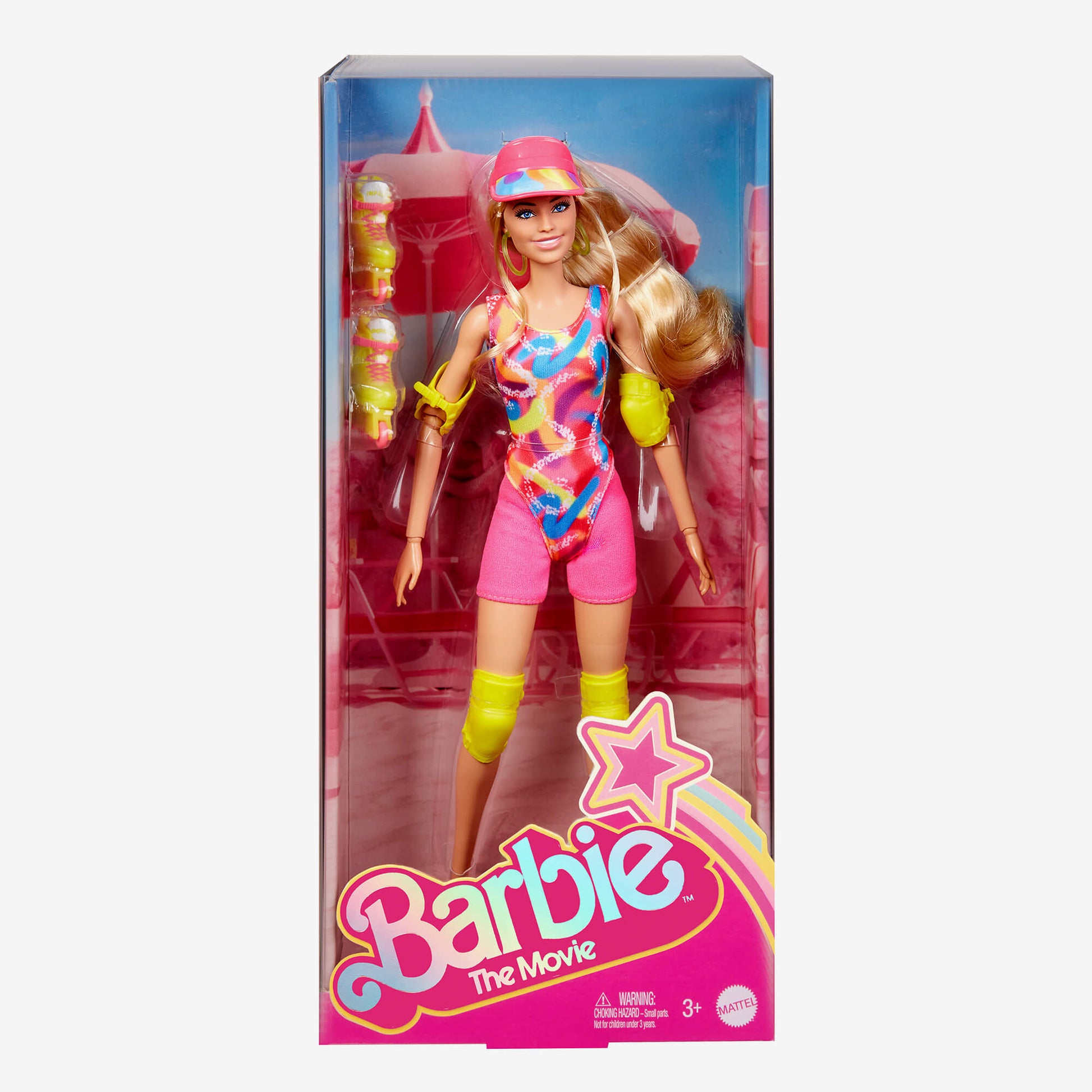Barbie in Inline Skating Outfit – Barbie The Movie - Búp bê Sưu tầm Patin Neon - Mattel Mattel - ảnh 2 - Collectible Doll