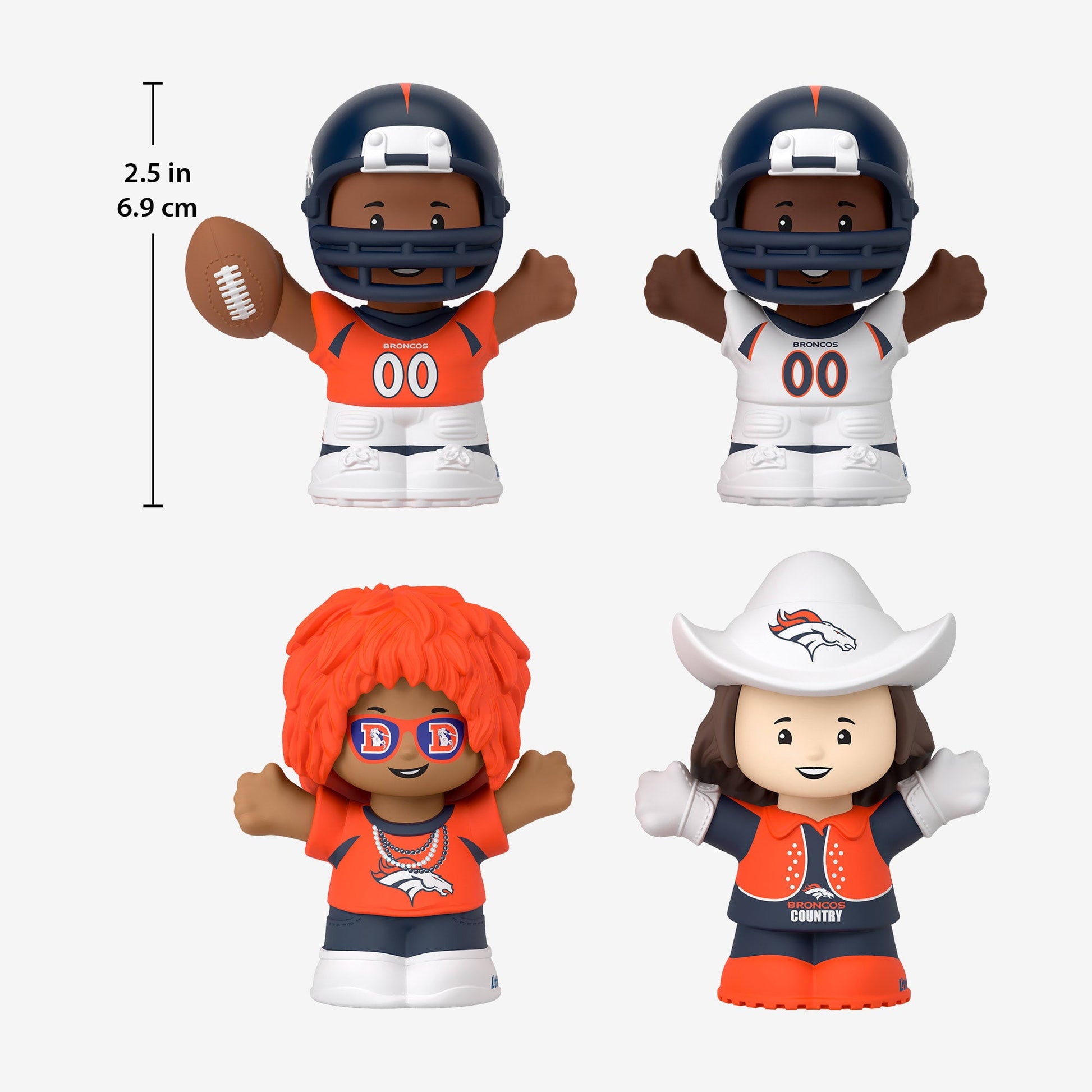 Little People Collector x NFL Denver Broncos Set - Bộ Mô Hình Sưu Tầm NFL - Mattel HNJ41 - Hình ảnh bổ sung 8