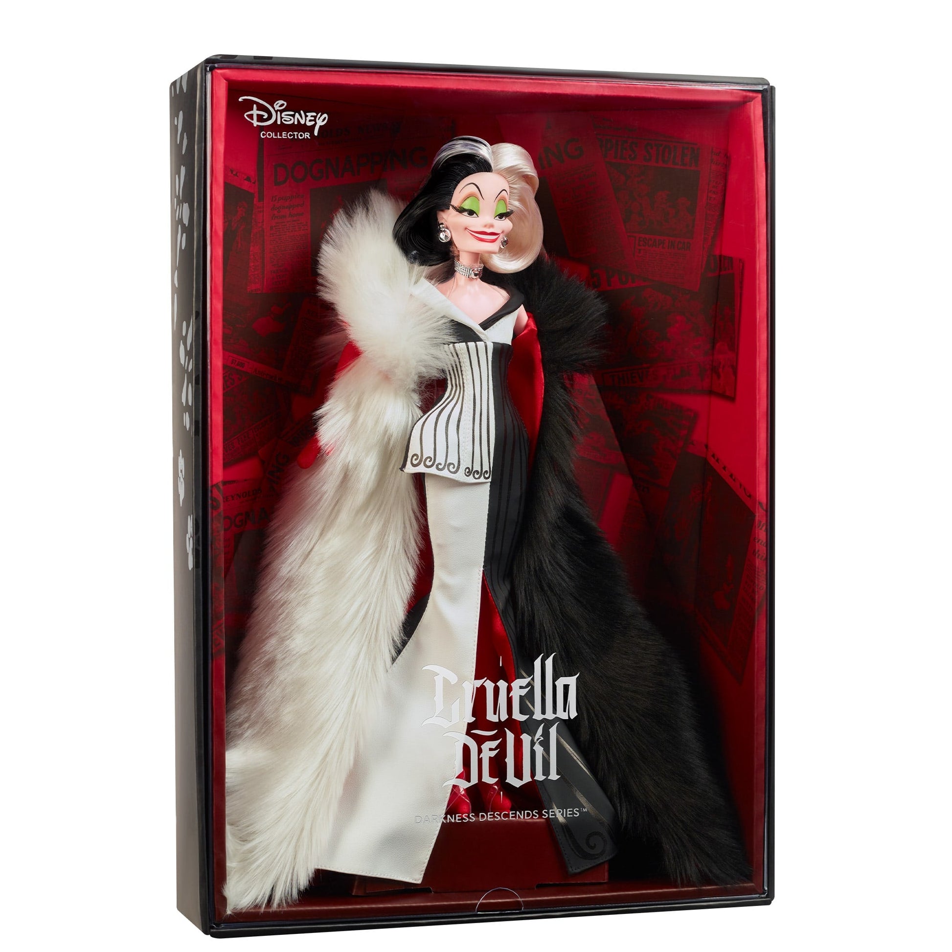 Disney Darkness Descends Cruella De Vil Doll - Búp Bê Phản Diện Sưu Tầm Cao Cấp - Mattel HWP46 Mattel - ảnh 4 - Collectible D