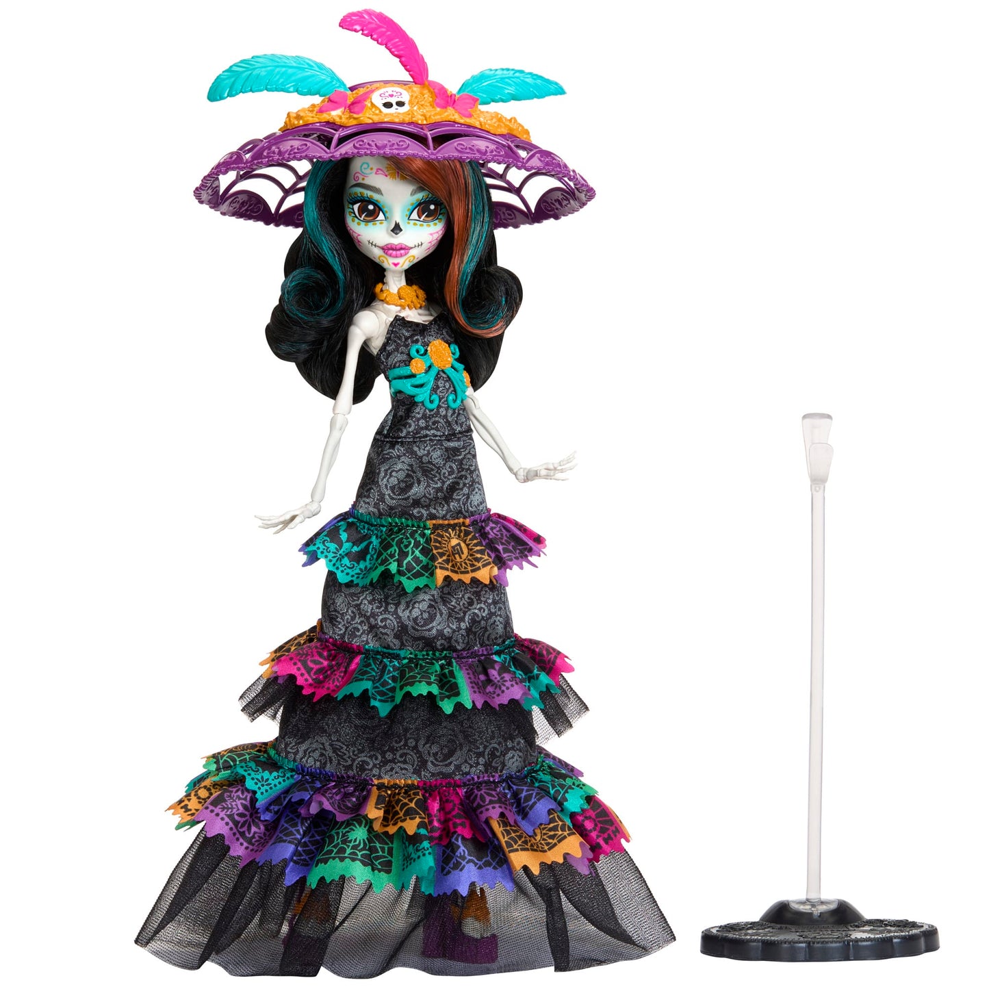 Monster High Skelita Calaveras Dia de Muertos 2024 Doll - Búp Bê Sưu Tầm Lễ Hội Người Chết - Mattel Creations - Hình ảnh bổ sung 5