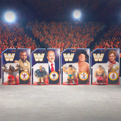 WWE Retro Figures Set Wave 1 - Bộ 4 Mô Hình Đấu Sĩ Huyền Thoại - Mattel Creations - Hình ảnh bổ sung 8