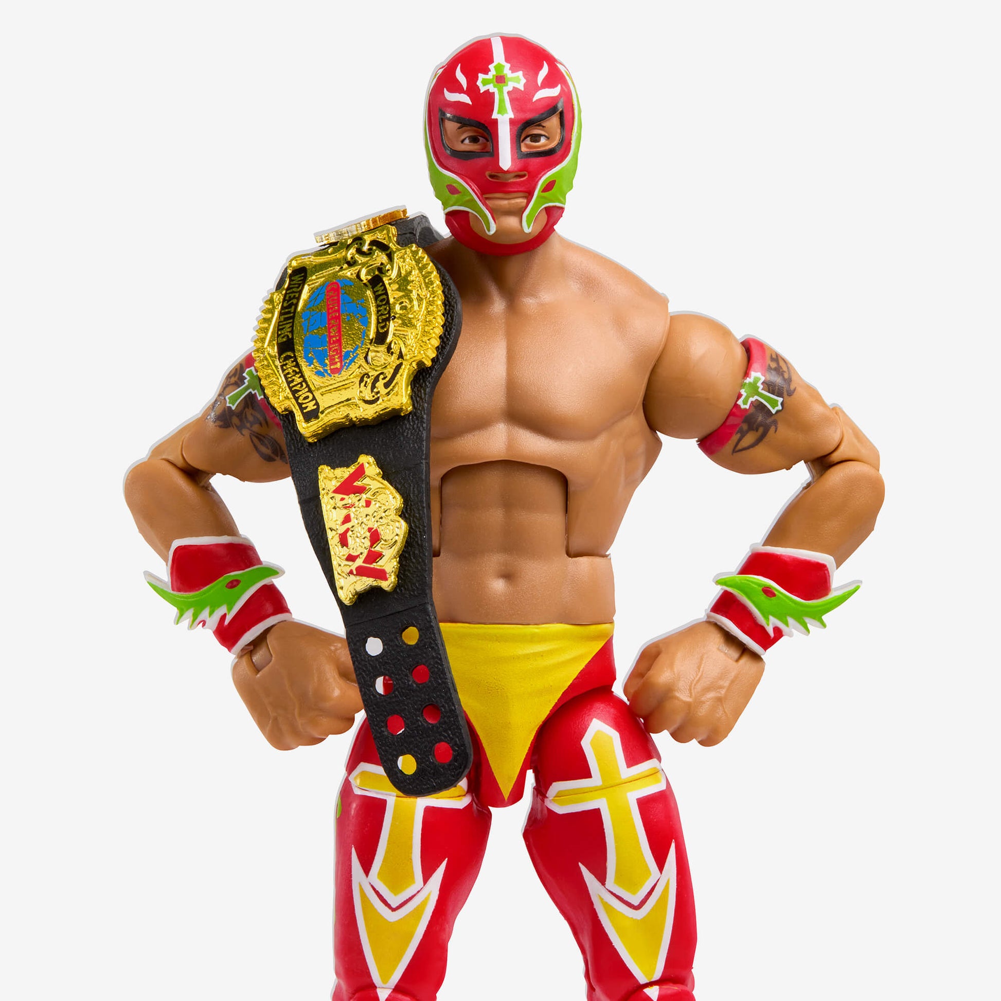 WWE Elite Collection Rey Mysterio Action Figure - Mô hình nhân vật WWE Elite - Mattel HKN82 - Hình ảnh chi tiết 2