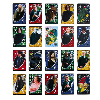 UNO Fandom Harry Potter Slytherin Game Deck - Bài Thẻ Board Game Phù Thuỷ - Mattel Creations - Hình ảnh bổ sung 4