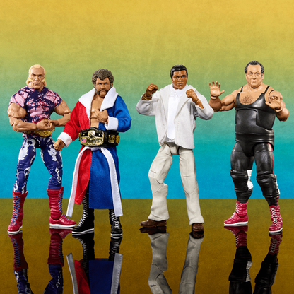 WWE Elite Collection Legends From the Territory Era 4-Figure Multipack - Bộ 4 Mô Hình Đấu Vật Mỹ - Mattel Creations - Hình ảnh sản phẩm