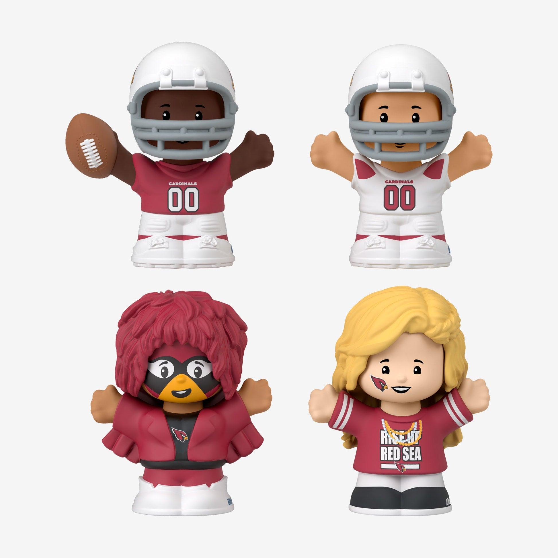 Little People Collector x NFL Arizona Cardinals Set - Bộ Mô Hình Nhân Vật Sưu Tập - Mattel - Hình ảnh bổ sung 4