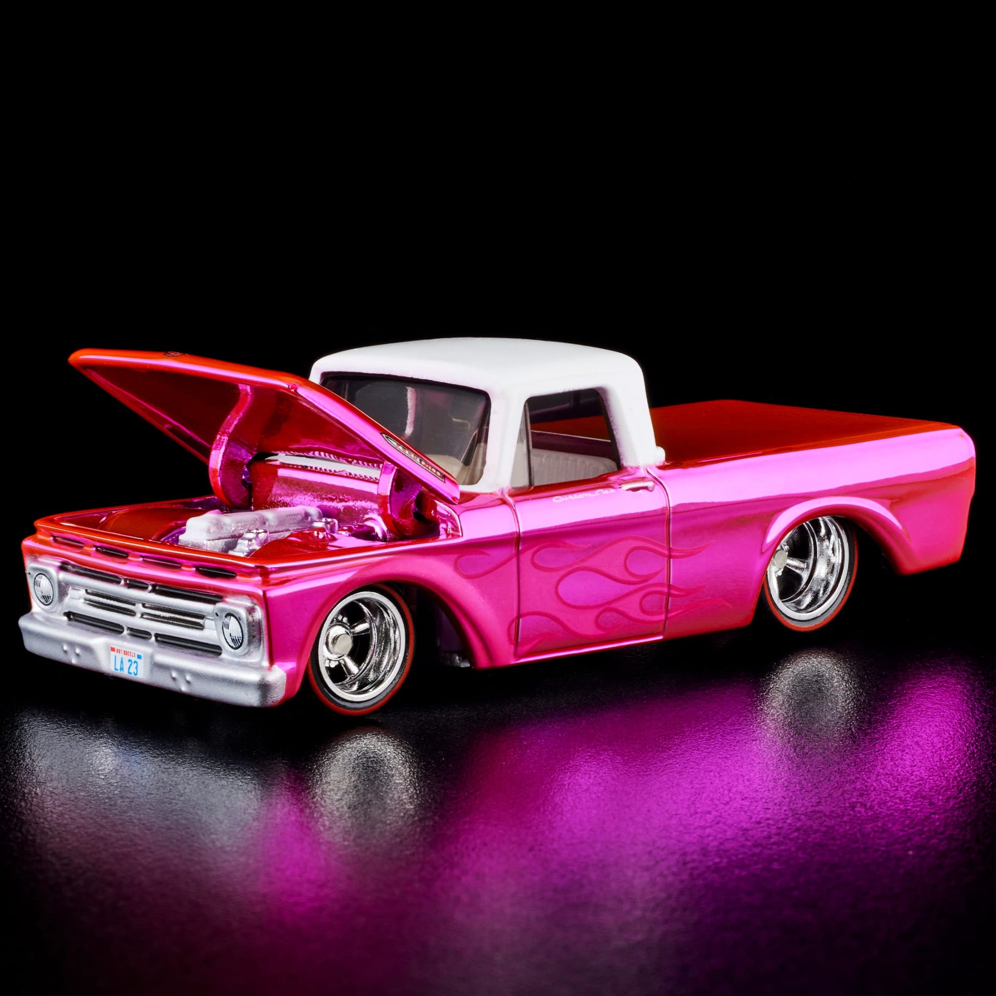 RLC Exclusive Pink Edition 1962 Ford F100 Xe Mô Hình Hot Wheels Red Line Club - Hình ảnh bổ sung 4