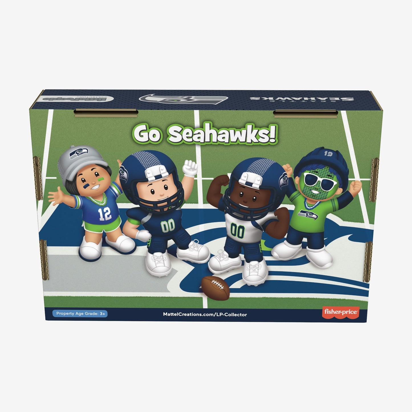 Little People Collector x NFL Seattle Seahawks Set - Bộ Mô Hình Sưu Tầm Thể Thao - Mattel Little People Collector - ảnh 3 - F